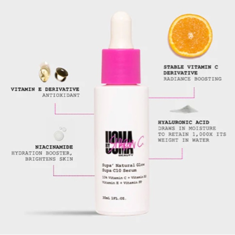 Uoma By Sharon C Supa Natural Glow Serum Supa C20 Serum NEW sealed 30ml 1fl oz
